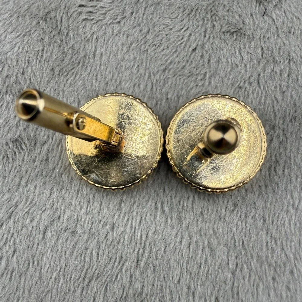 Vintage Destiny‎ Cufflinks Gold Tone
